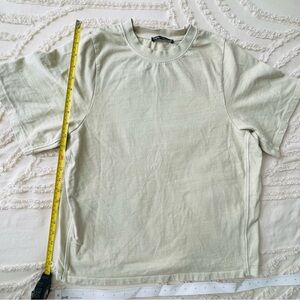 Zara Light Cream T-Shirt Men size M